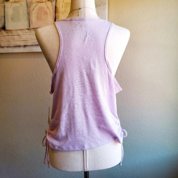 SO | Side Keyhole Racerback Tank Top in Purple sz 1X - Picture 3 of 7
